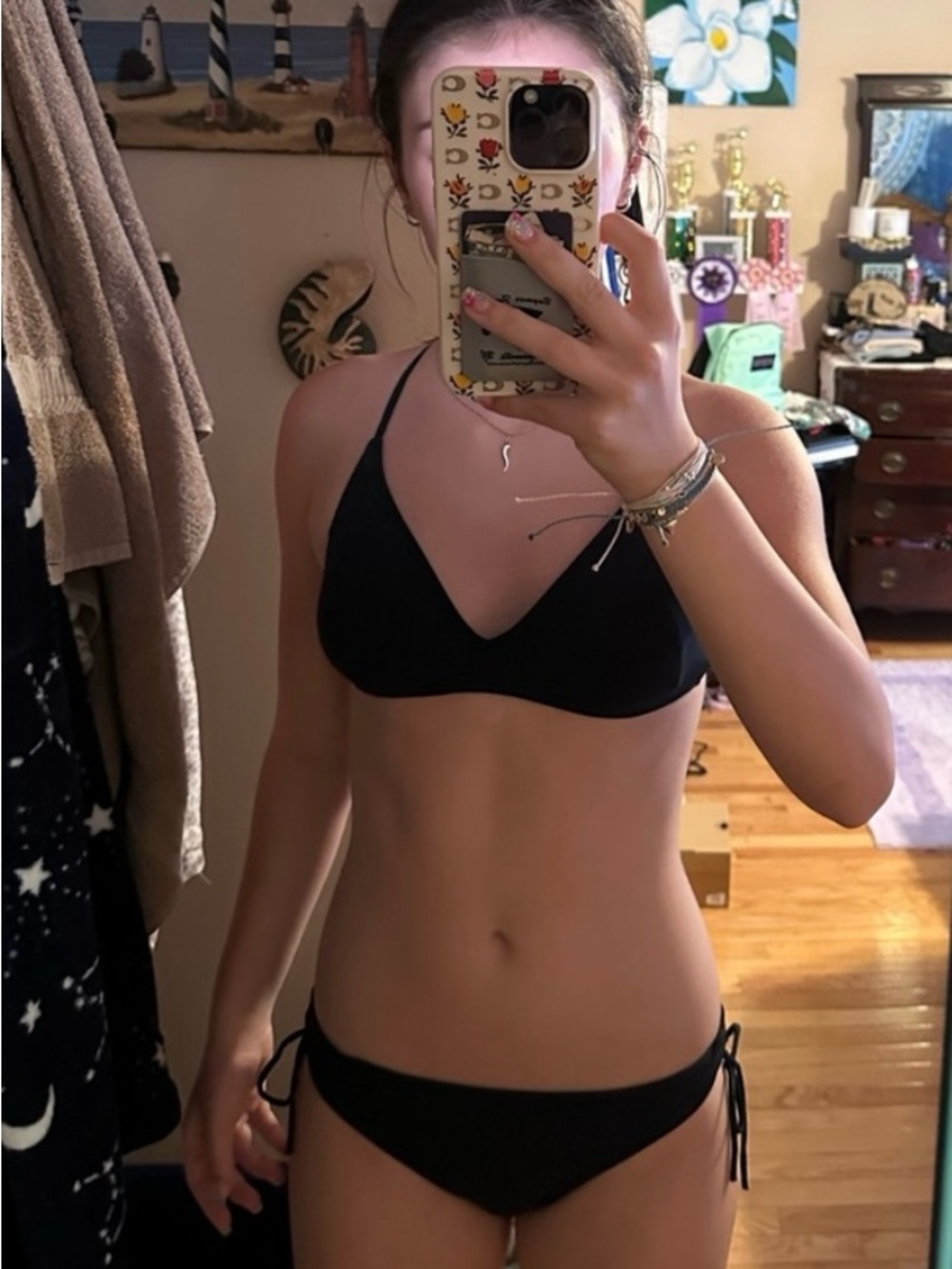 Roxy bikini top and bottom